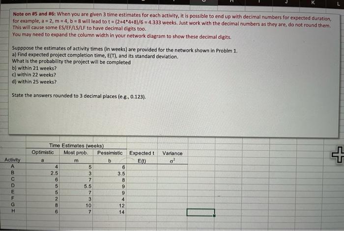 Note on #5 and #6: When you are given 3 time