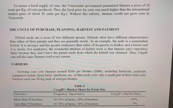 global marketing these are the questions Cargill