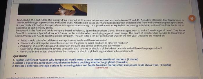 Launched in the mid-1980s, this energy drink is