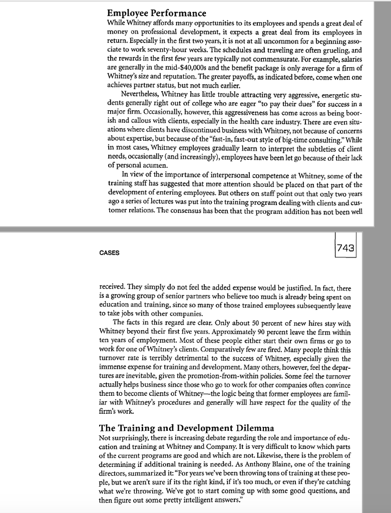 Questions: Comment on Whitney and Company's new