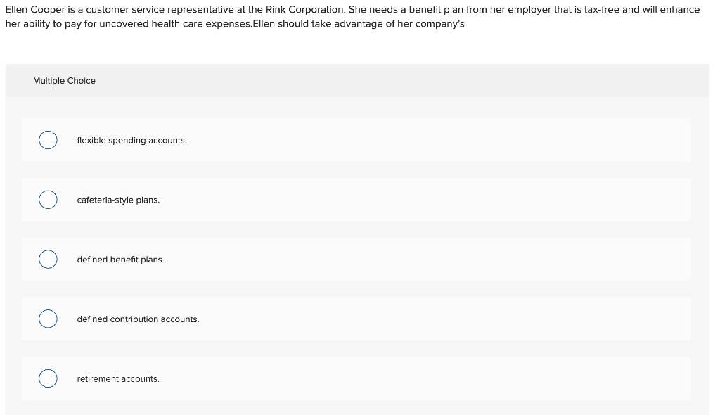 Ellen Cooper is a customer service representative