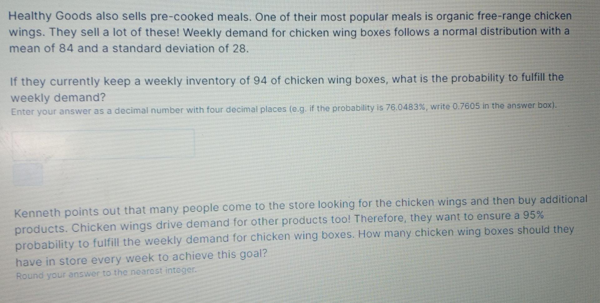 please provide answer to both questions Healthy