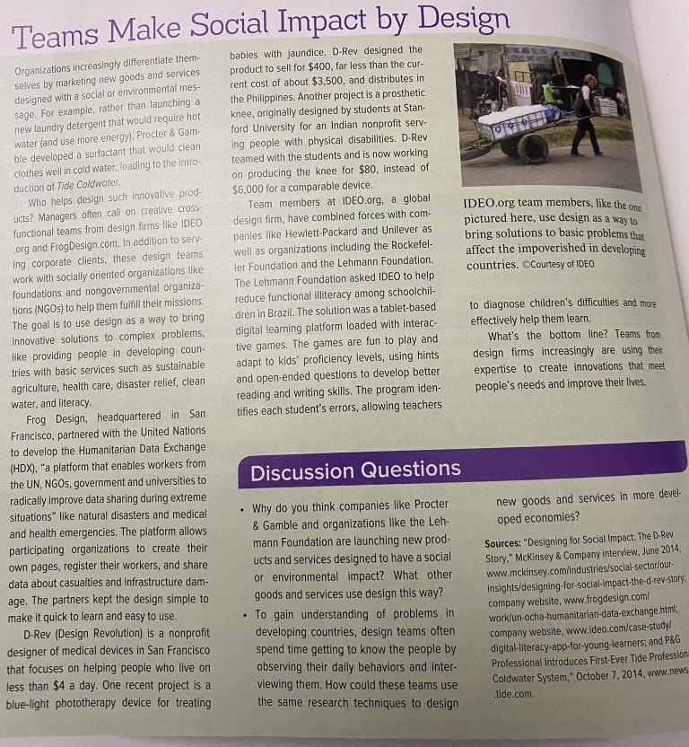 Teams Make Social Impact by Design TOOTH babies