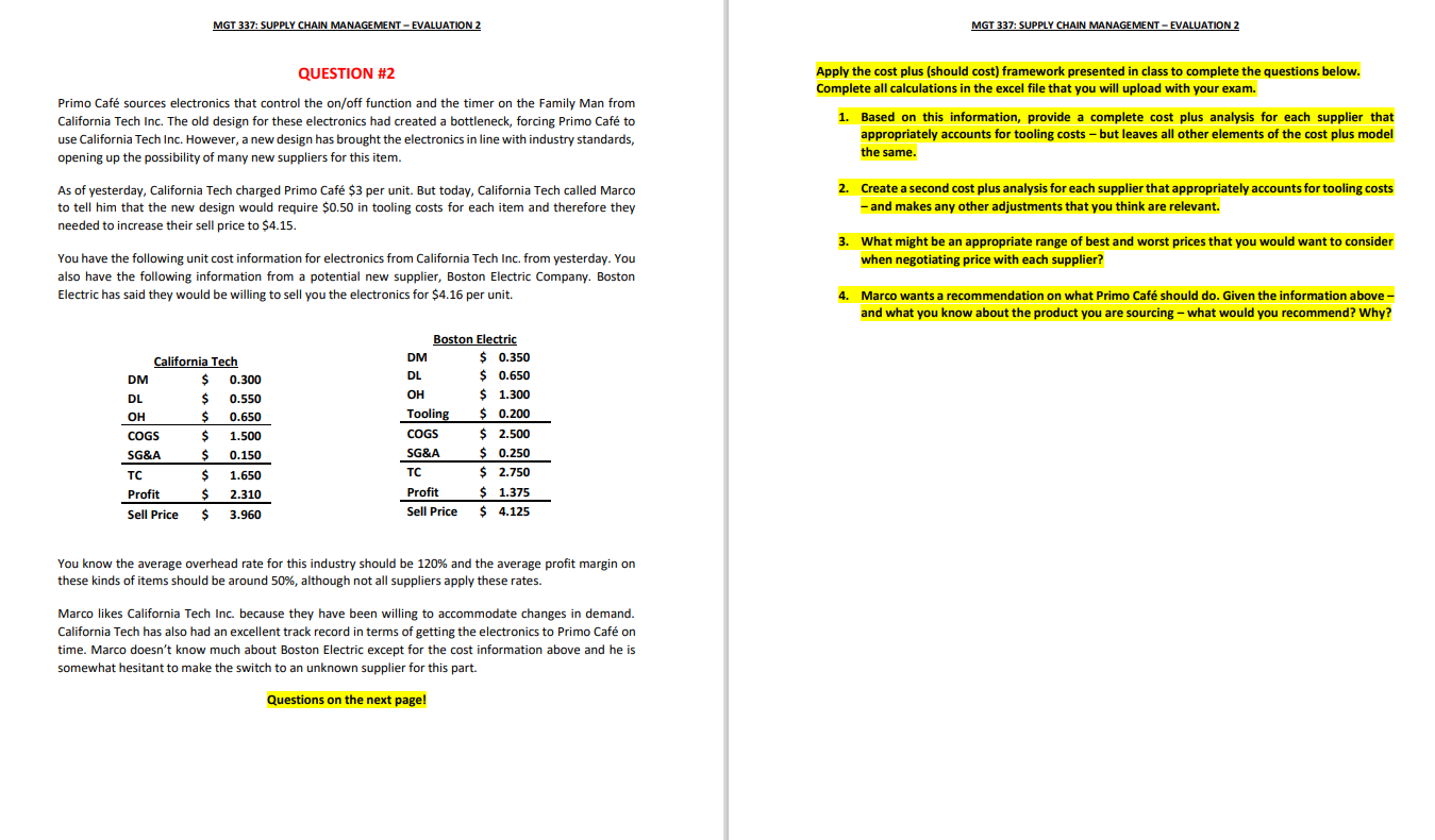 Primo Cafe Inc. manager. Answers to any and/or