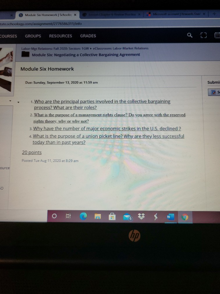 9 Module Six Homework Schoolo: X Mitrate Mewinds