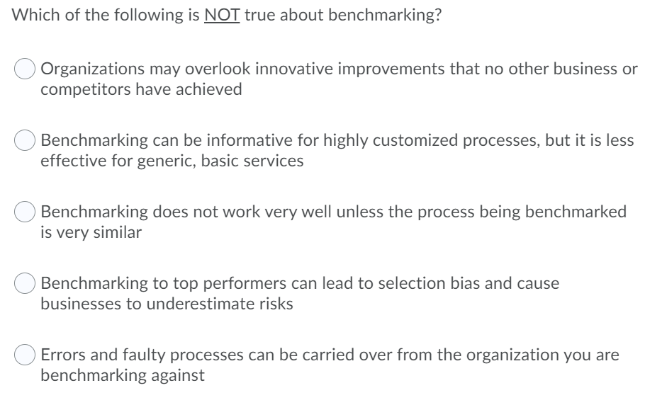 Which of the following is NOT true about