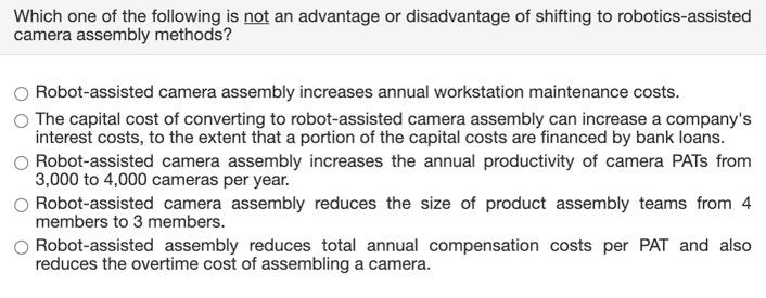 Which one of the following is not an advantage or