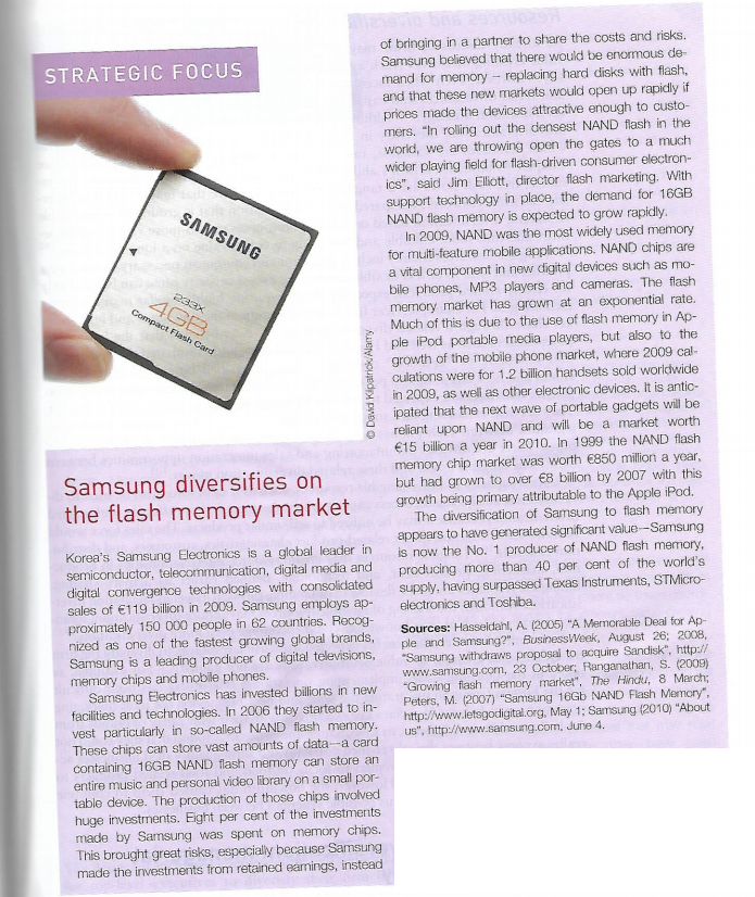 Questions: How did Samsung achieve economies of