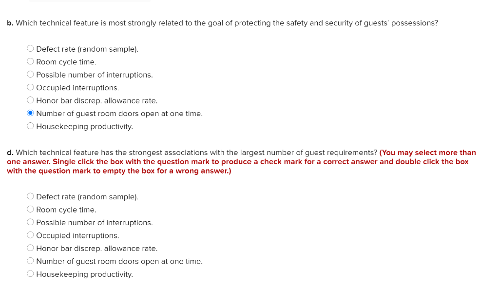 FIGURE 4-6 House of Quality for Housekeeping