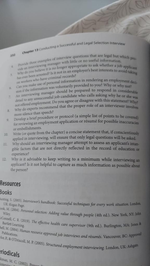 please answer questions 6-12. thank you Chapter