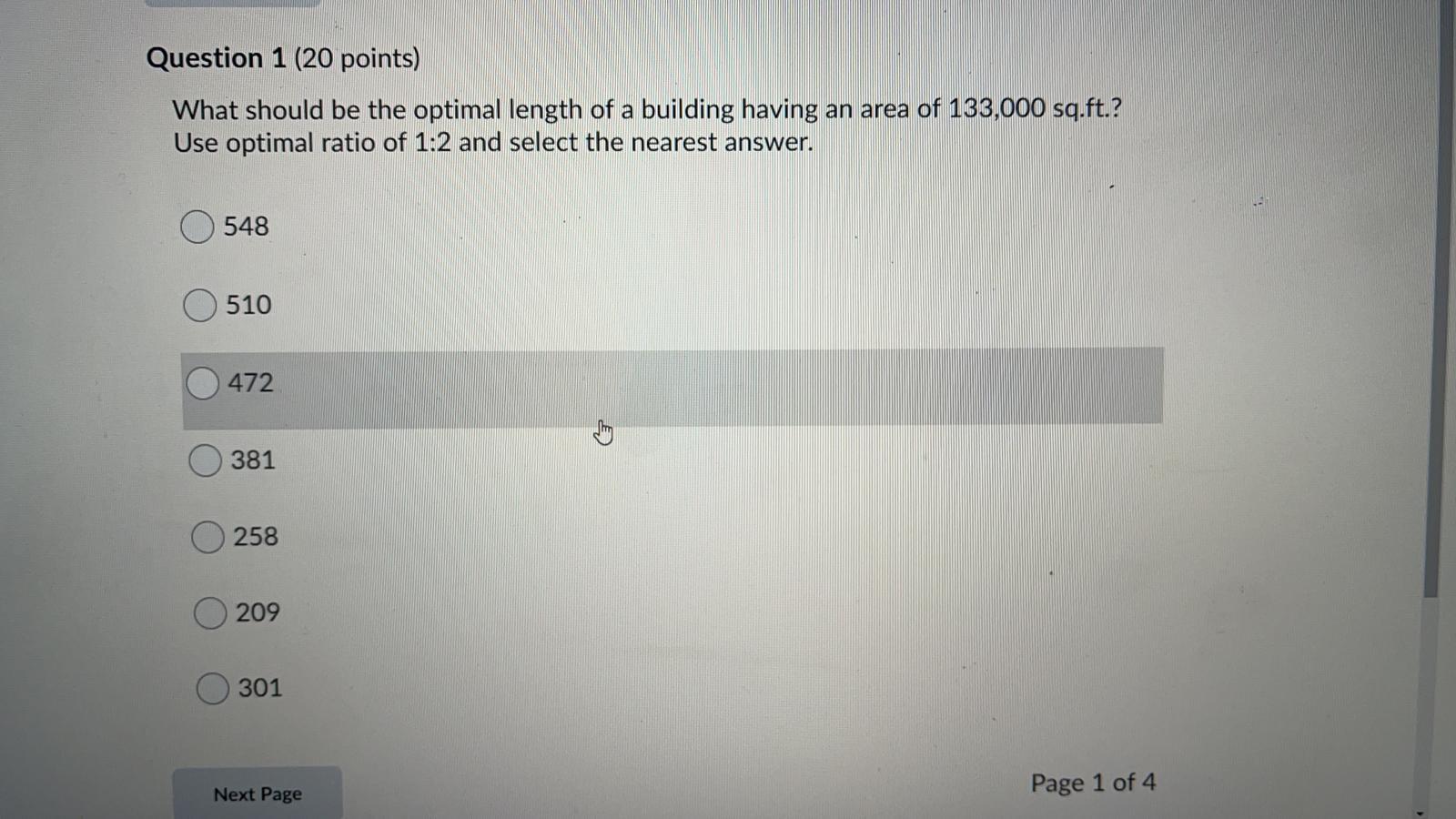 Question 1 (20 points) What should be the optimal