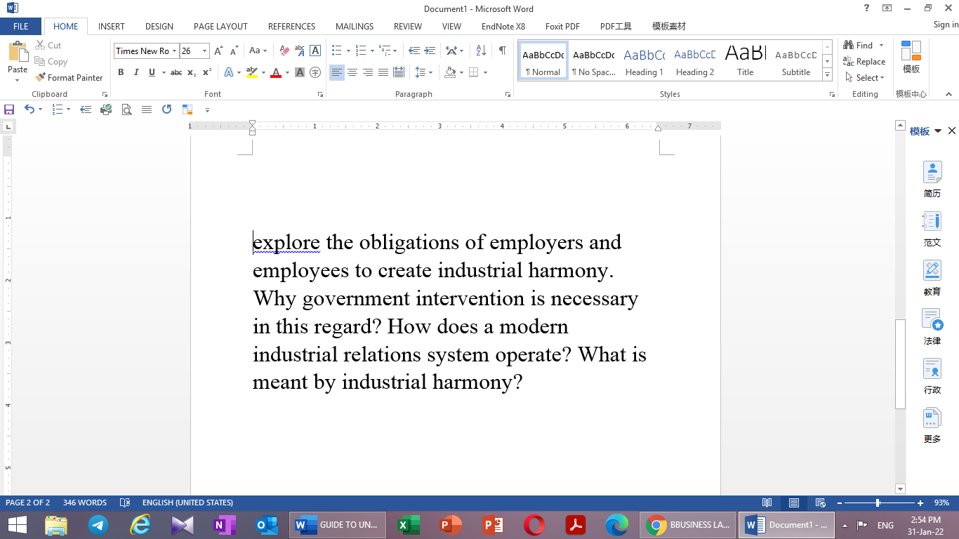BUSINESS LAW W] Document1 - Microsoft Word ? 2