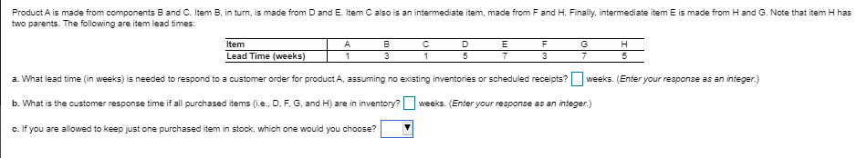 PLEASE SHOW WORK, WILL RATE Product A is made