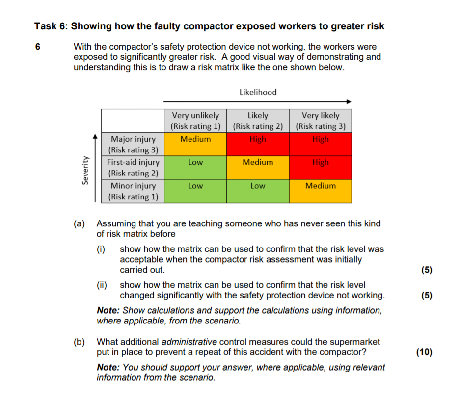 Task 6: Showing how the faulty compactor exposed