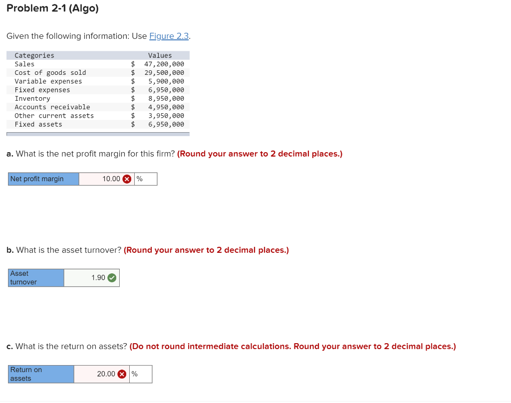 Can correct those problems? Problem 2-1 (Algo)