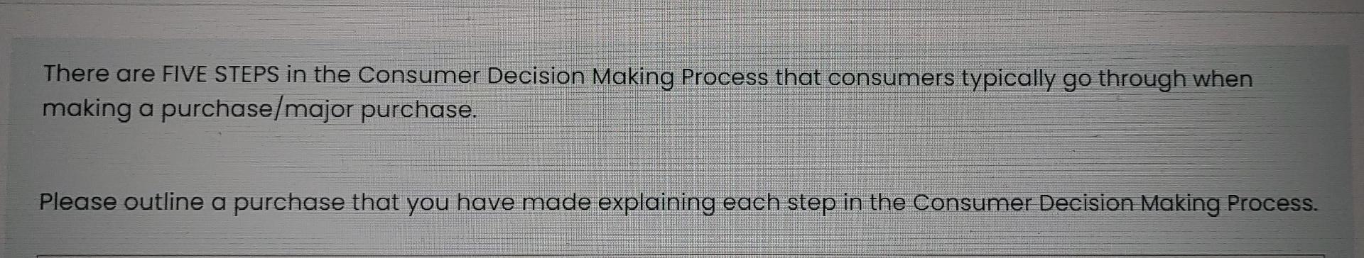 need it urgent There are FIVE STEPS in the