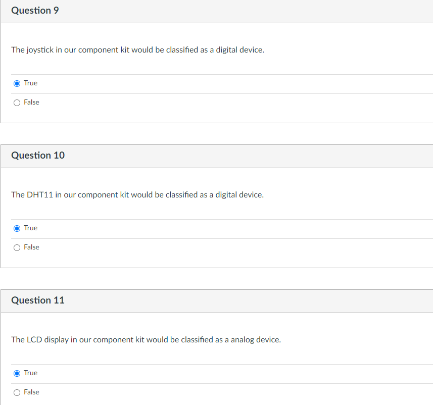Raspberry PI question Question 9 The joystick in