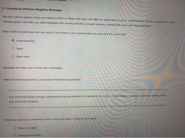 3. Composing Effective Negative Messages Use the