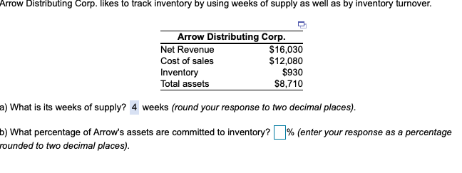 Arrow Distributing Corp. likes to track inventory