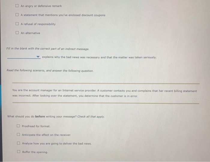 3. Composing Effective Negative Messages Use the