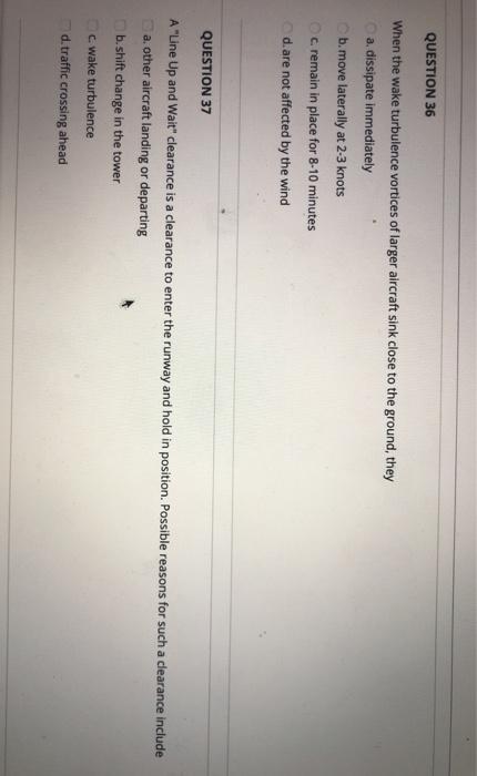 QUESTION 32 Transport category aircraft are