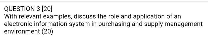 it's for 20 marks and please give references