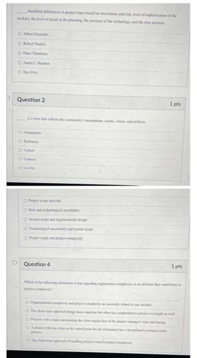 Question 8 Which of the following statements is