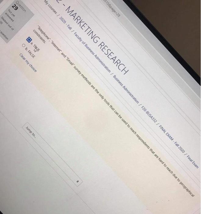 Wey methods questions must be fully structured