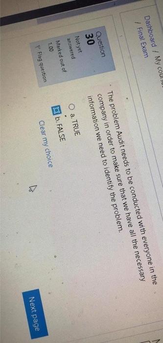 Wey methods questions must be fully structured