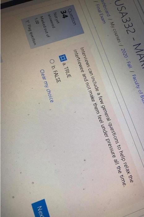 Wey methods questions must be fully structured