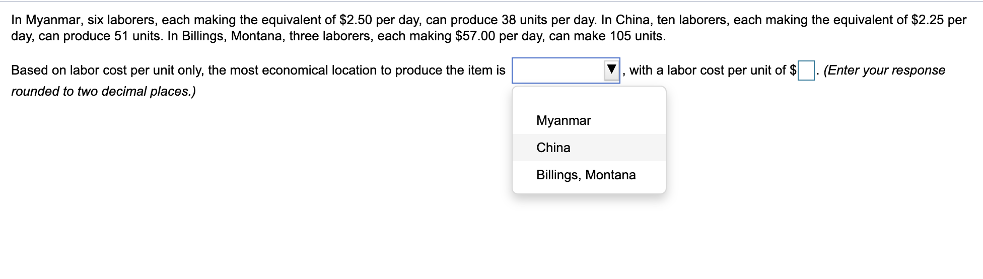 In Myanmar, six laborers, each making the