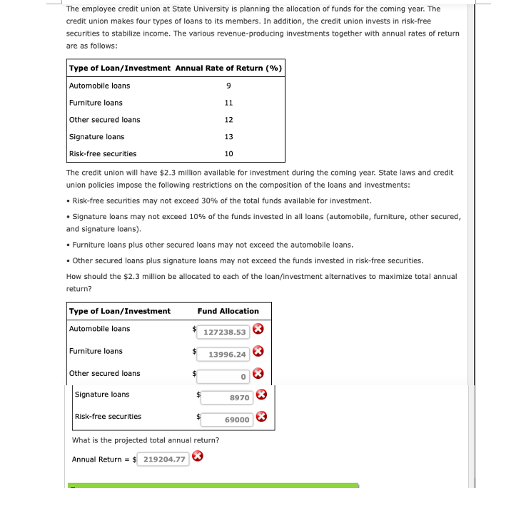 Pease Provide excel formulas for the linear