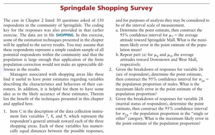 INTRO: QUESTION 1 a) 1. Item C in the description