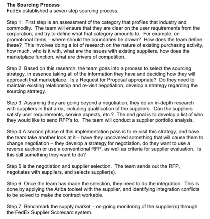 Background - Federal Express FedEx Corporation is