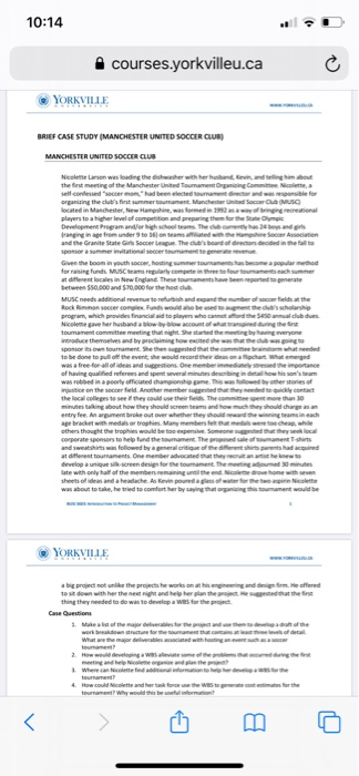 it is related case Case Questions 1. Why does