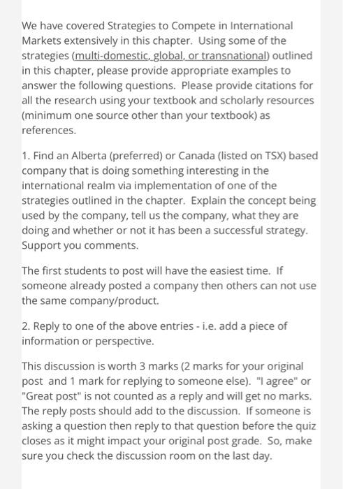 We have covered Strategies to Compete in