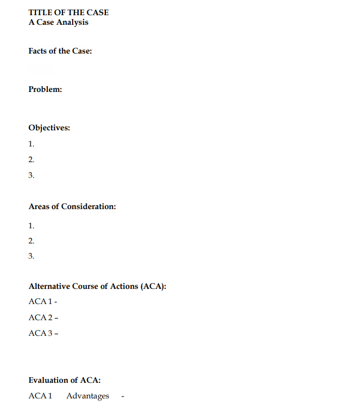 Please help me with this case study analysis. I