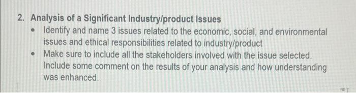 Please help me, The industry which I choosed is