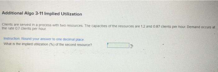 Additional Algo 3-11 Implied Utilization Clients