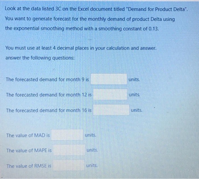 data table Look at the data listed 3C on the