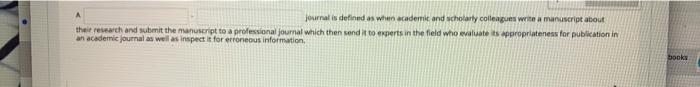 journal is defined as when academic and scholarly