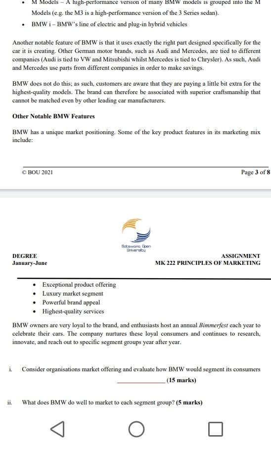 Read the following extract and then answer the