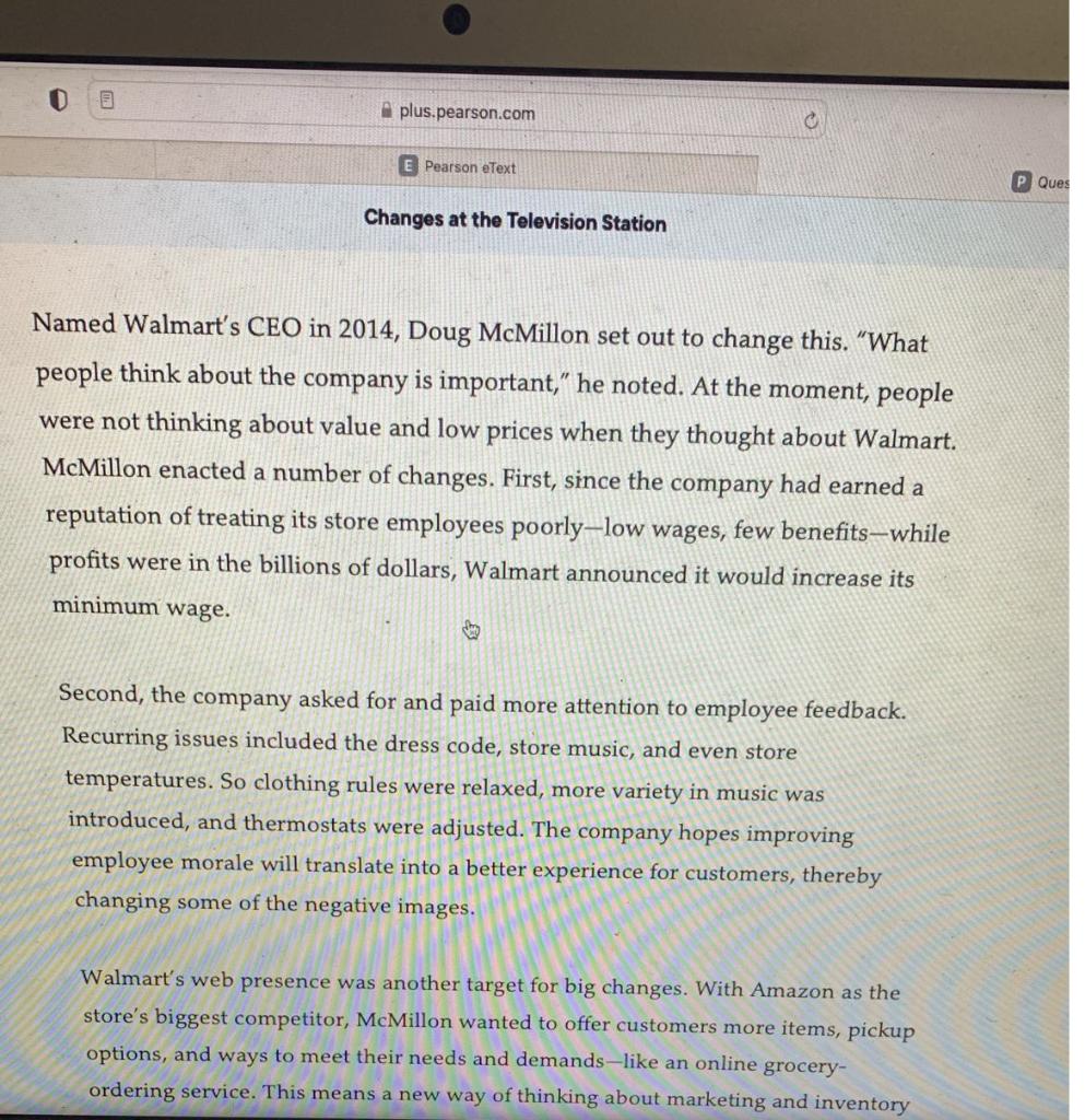 plus.pearson.com E Pearson eText Changes at the