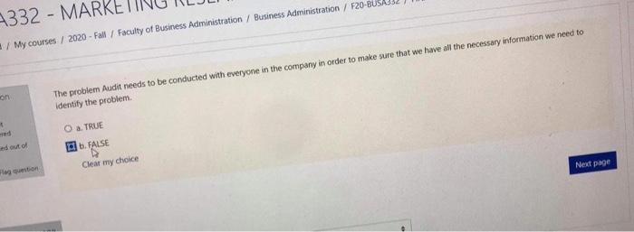 The problem Audit needs to be conducted with