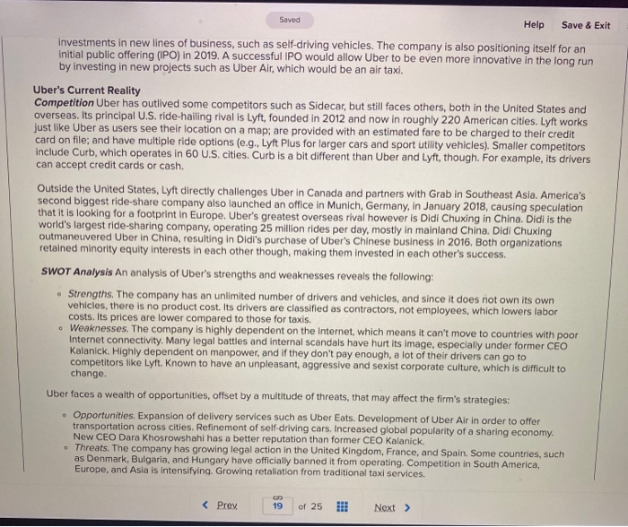 please complete the question Uber Continuing