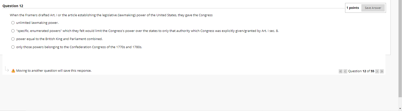 A Moving to another question will save this