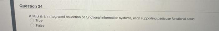 explanation isnt needed Question 23 A is a