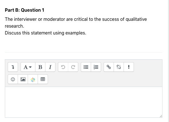 Part B: Question 3 A new cafe has opened at the