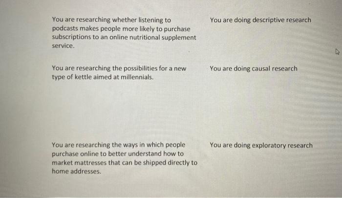 Match the following Please answer them