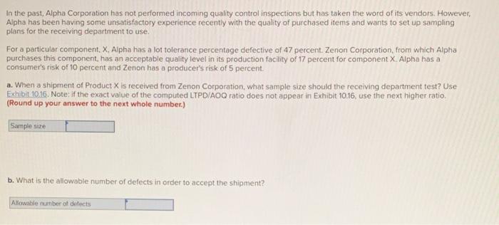 In the past, Alpha Corporation has not performed